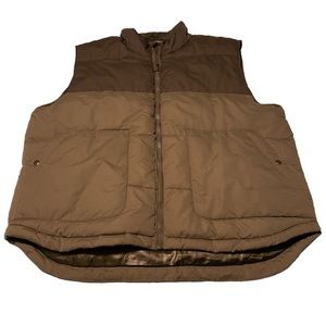 Men’s XXL St. John’s Bay Puffer Vest Olive Green